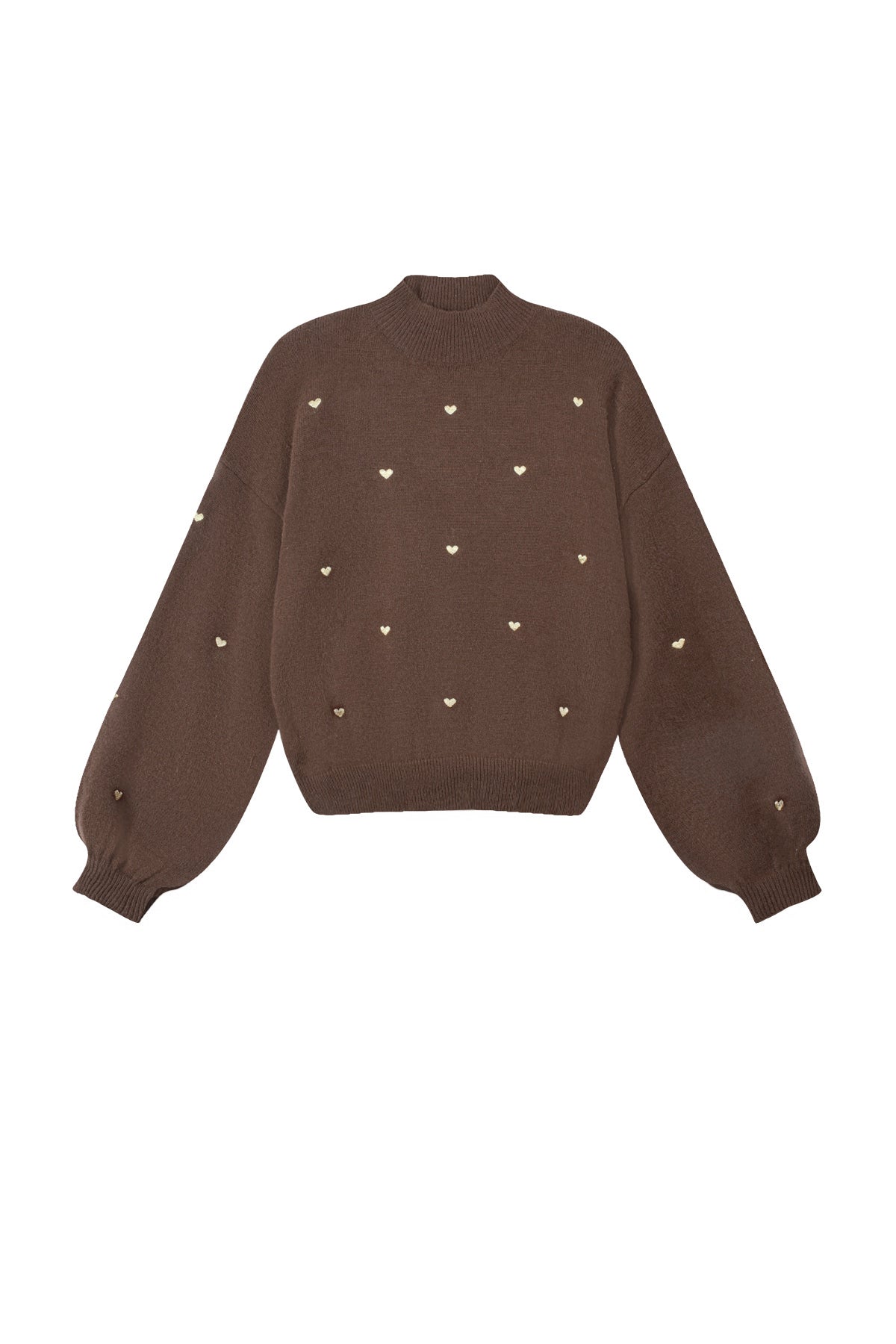 Acrylic Knit Sweater Casual Heart Pattern Fall/Winter