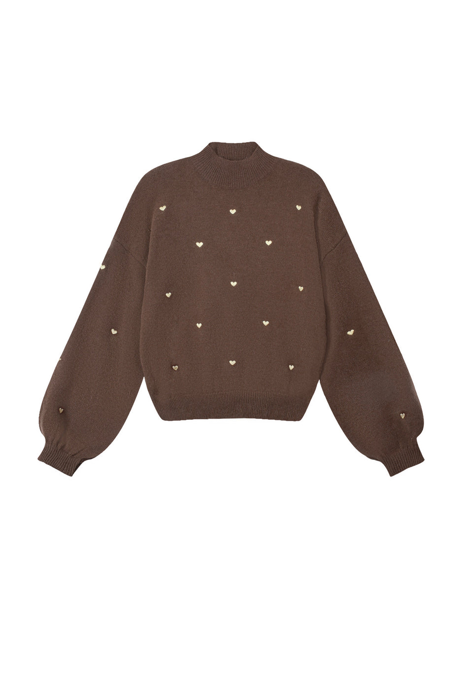 Acrylic Knit Sweater Casual Heart Pattern Fall/Winter