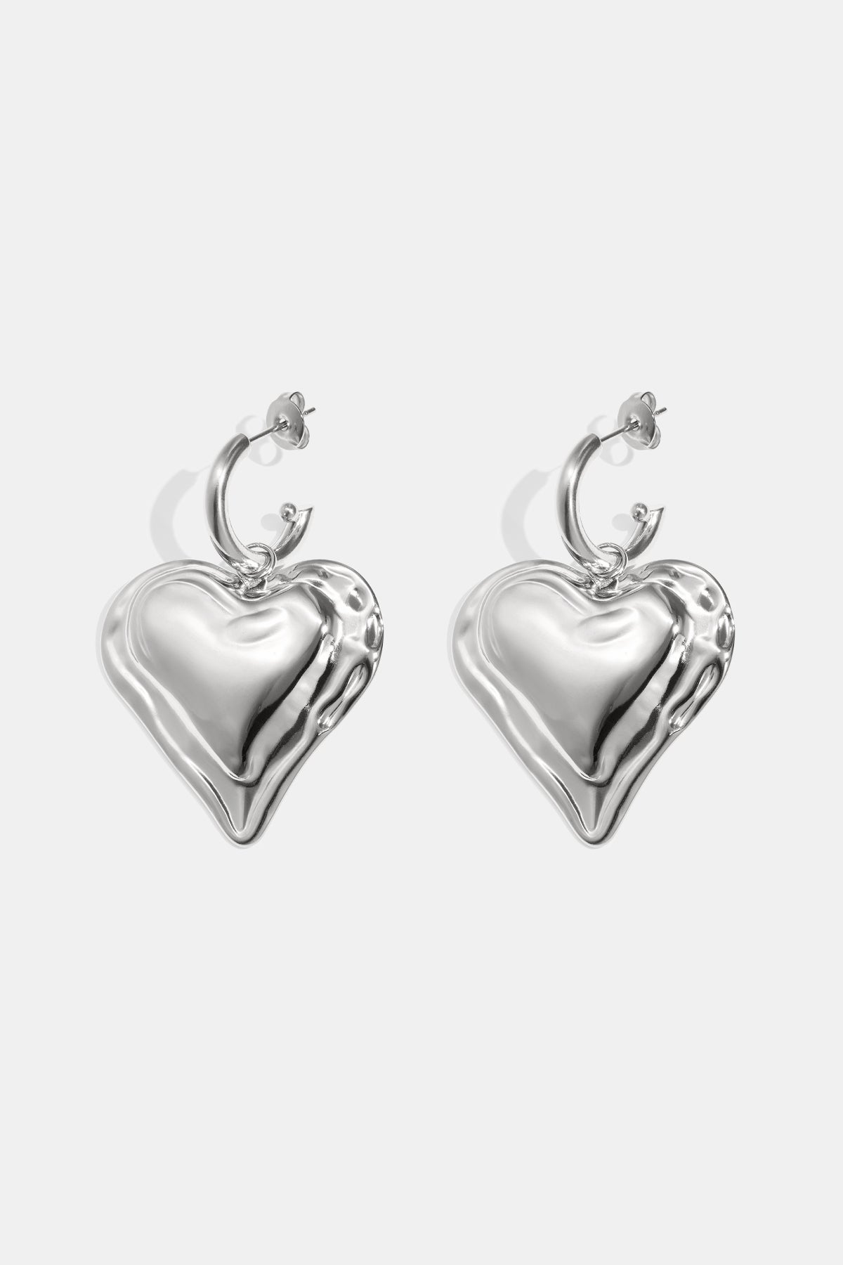 Bold Heart Drop Earrings by ENOTIA
