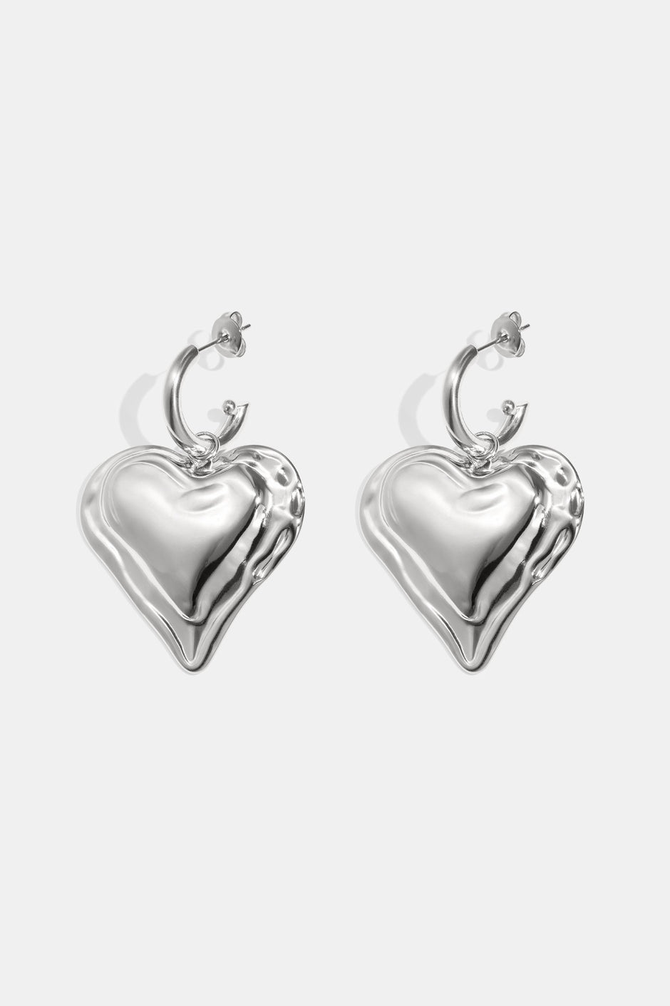 Bold Heart Drop Earrings by ENOTIA