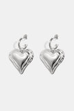 Bold Heart Drop Earrings by ENOTIA