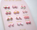 Yuko-B Kids Ceramic Stud Earrings Set – Pink Motifs (12 Pairs)