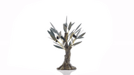 Decorative Olive Tree Sculpture in Ceramic and Brass