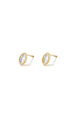 Stainless Steel Stud Earrings Ellipse Shape Simple Daily Simple Series Women's jewelry