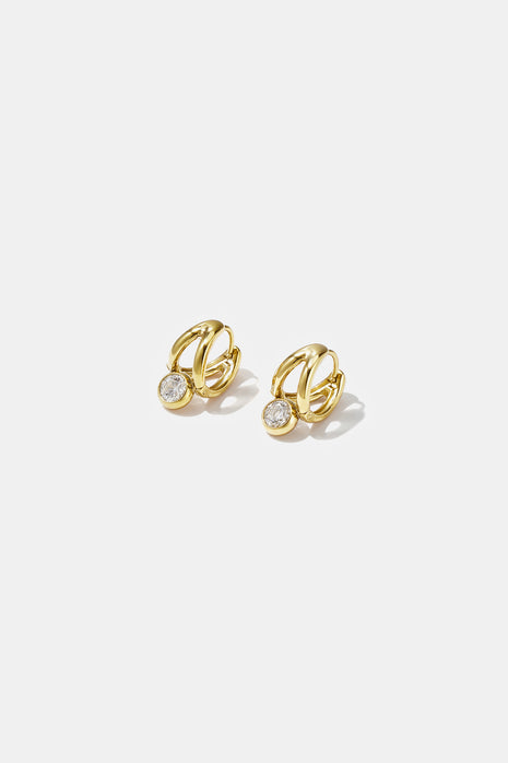 Stainless Steel Hoop Earrings Irregular Shape Simple Daily Simple Series Women's jewelry