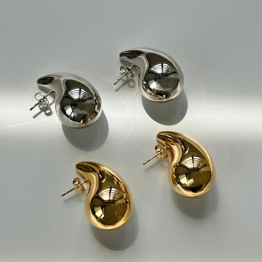 High-Quality Gold Plated Teardrop Earrings