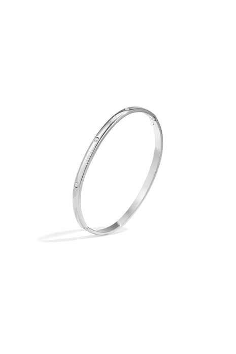 Bangle with subtle stones