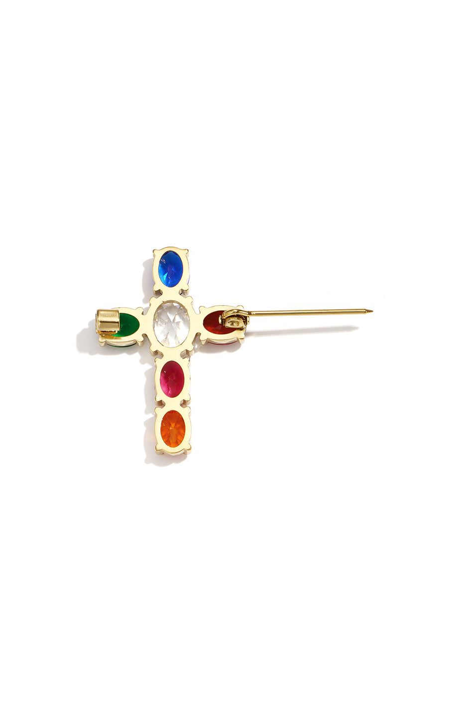 Brooches Cross Simple Stainless Steel Daily Accessories