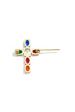 Brooches Cross Simple Stainless Steel Daily Accessories