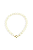 Necklace with large beads and front closure-15mm