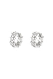 Star rhinestone hoop earrings - copper