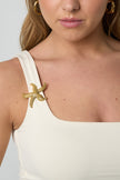 Starfish-shaped brooch hairpin with structure