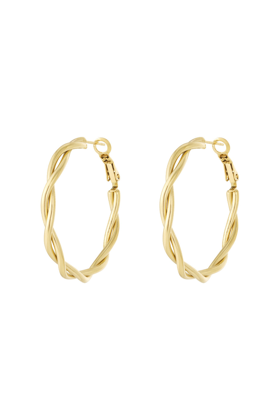 Twisted Hoop Earrings