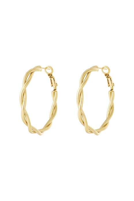 Twisted Hoop Earrings