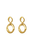 Statement earrings with organic rings
