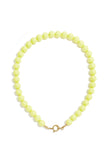 Beaded necklace with front closure - 12mm
