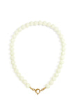 Beaded necklace with front closure - 12mm