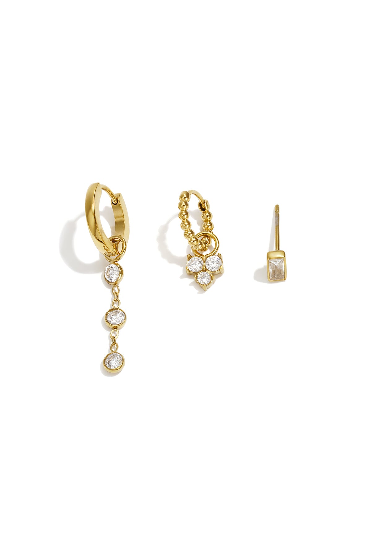 Stainless Steel Earring Sets Circle Simple Daily Simple Series Women's jewelry