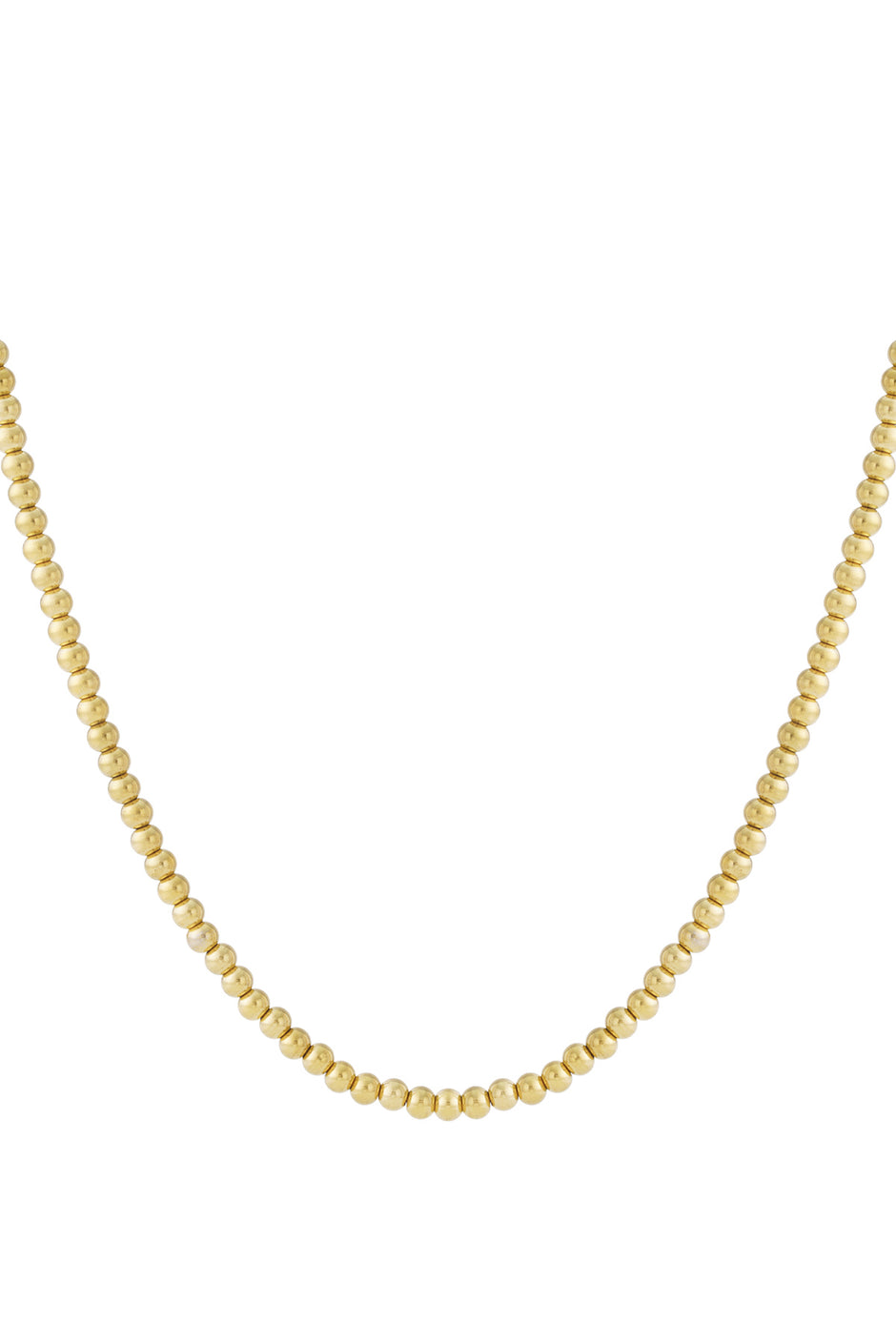 Solid bead necklace-6mm