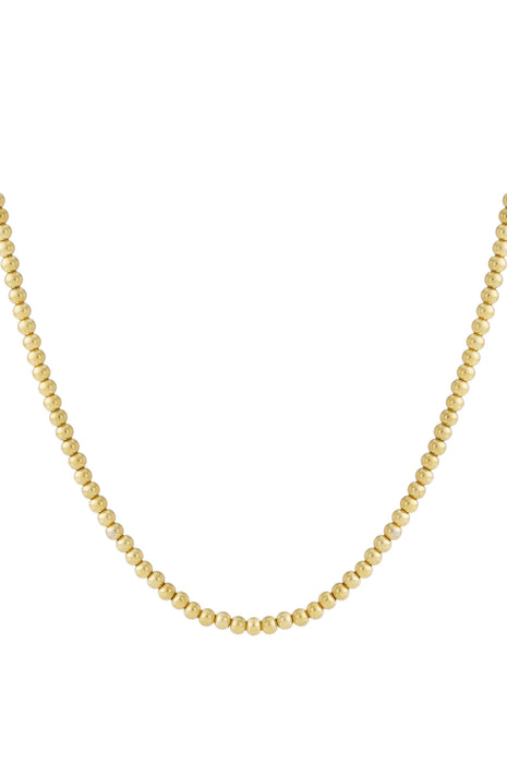 Solid bead necklace-6mm