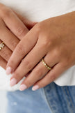 Ring with different shapes and stones
