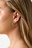 Stainless Steel Hoop Earrings Circle Simple Daily Simple Series Women's jewelry