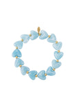 Colour Pop Heart Bead Bracelet elastic design