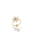 Stainless Steel Statement Rings Flower Simple Simple Series Women's jewelry