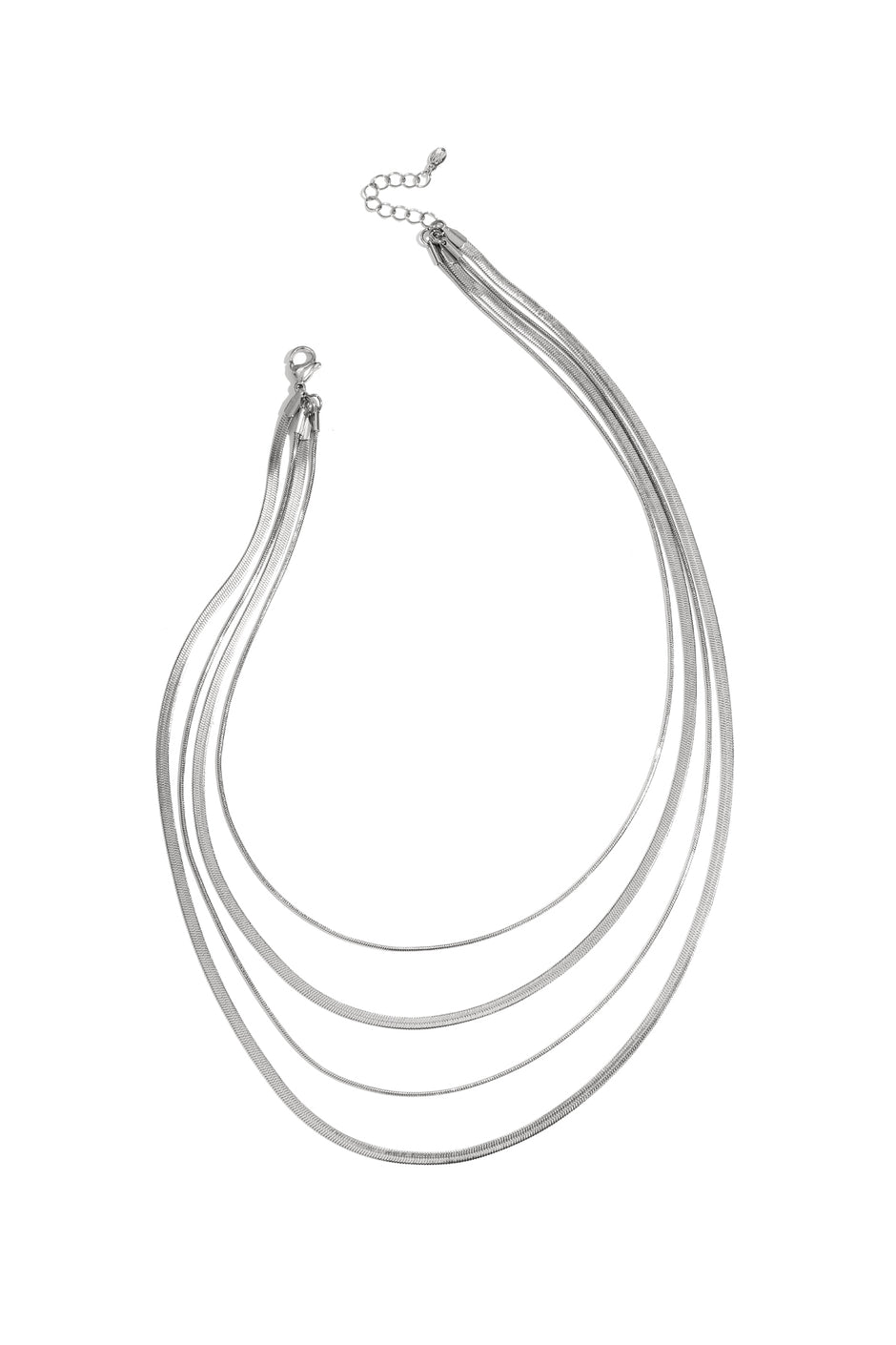 Layered herringbone necklaces