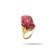Aquamarine Statement Ring in 18K Gold-Plated Alloy