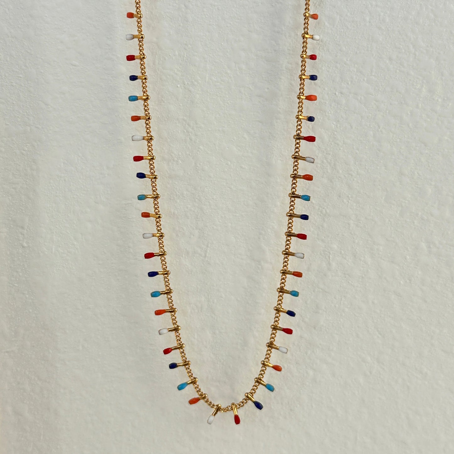 Rainbow Body Chain : 18k Gold Plated  Body Chain