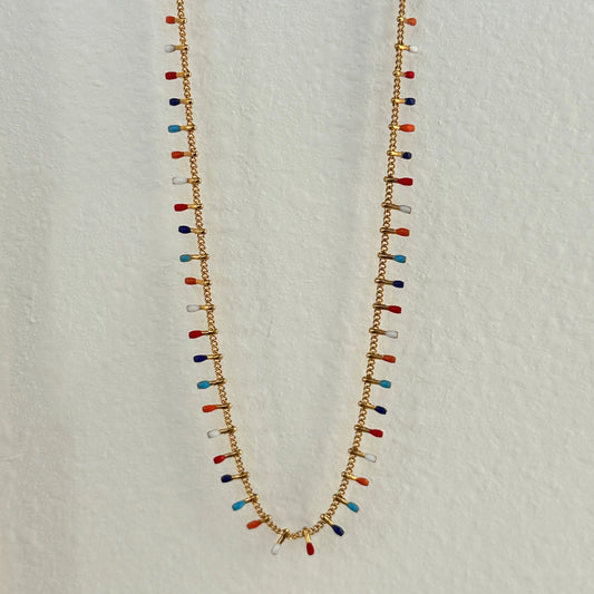 Rainbow Body Chain : 18k Gold Plated  Body Chain