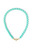 Beaded necklace with front closure - 12mm