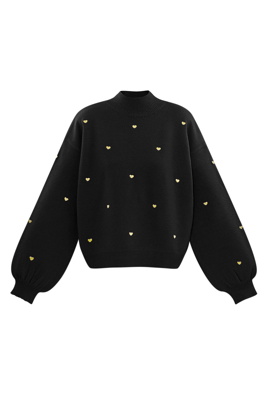 Acrylic Knit Sweater Casual Heart Pattern Fall/Winter