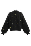 Acrylic Knit Sweater Casual Heart Pattern Fall/Winter