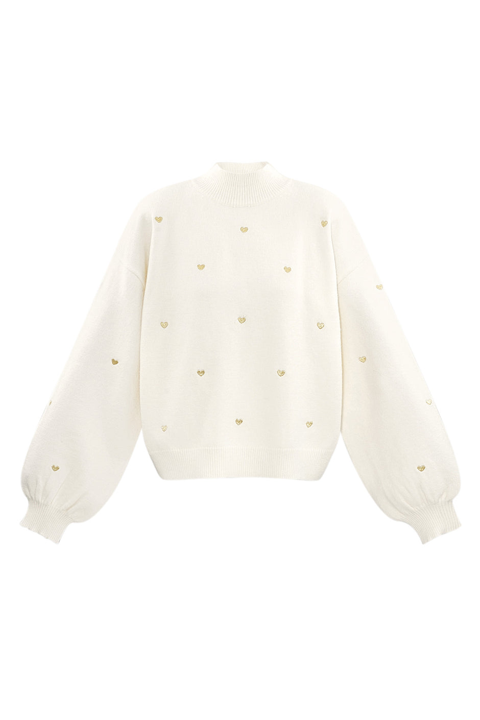 Acrylic Knit Sweater Casual Heart Pattern Fall/Winter