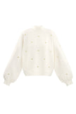 Acrylic Knit Sweater Casual Heart Pattern Fall/Winter