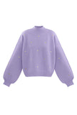 Acrylic Knit Sweater Casual Heart Pattern Fall/Winter