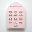 Yuko-B Kids Ceramic Stud Earrings Set – Pink Motifs (12 Pairs)