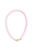Beaded necklace with front closure - 12mm