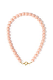 Beaded necklace with front closure - 12mm