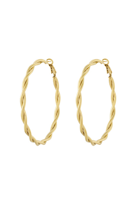 Twisted Hoop Earrings