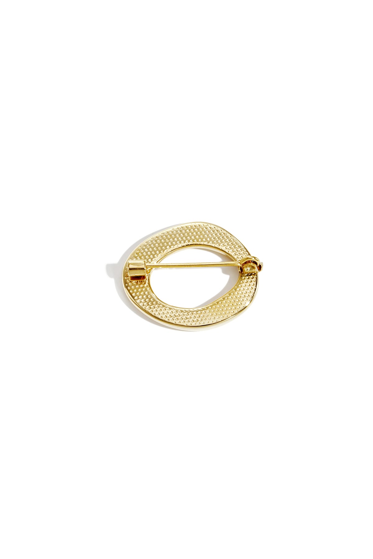 Organic Form Gold Brooch by ENOTIA