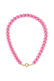Beaded necklace with front closure - 12mm