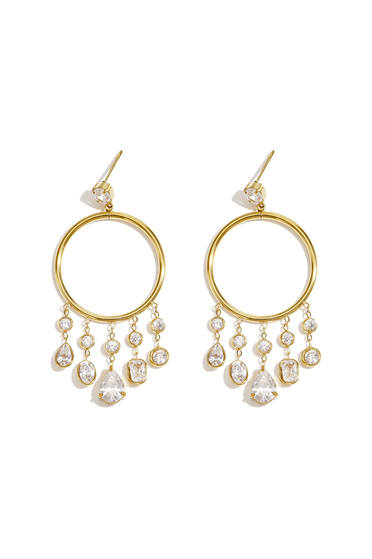 Stainless Steel Dangle Earrings Droplet Elegant Gathering/Party Luxurious Series Women's jewelry