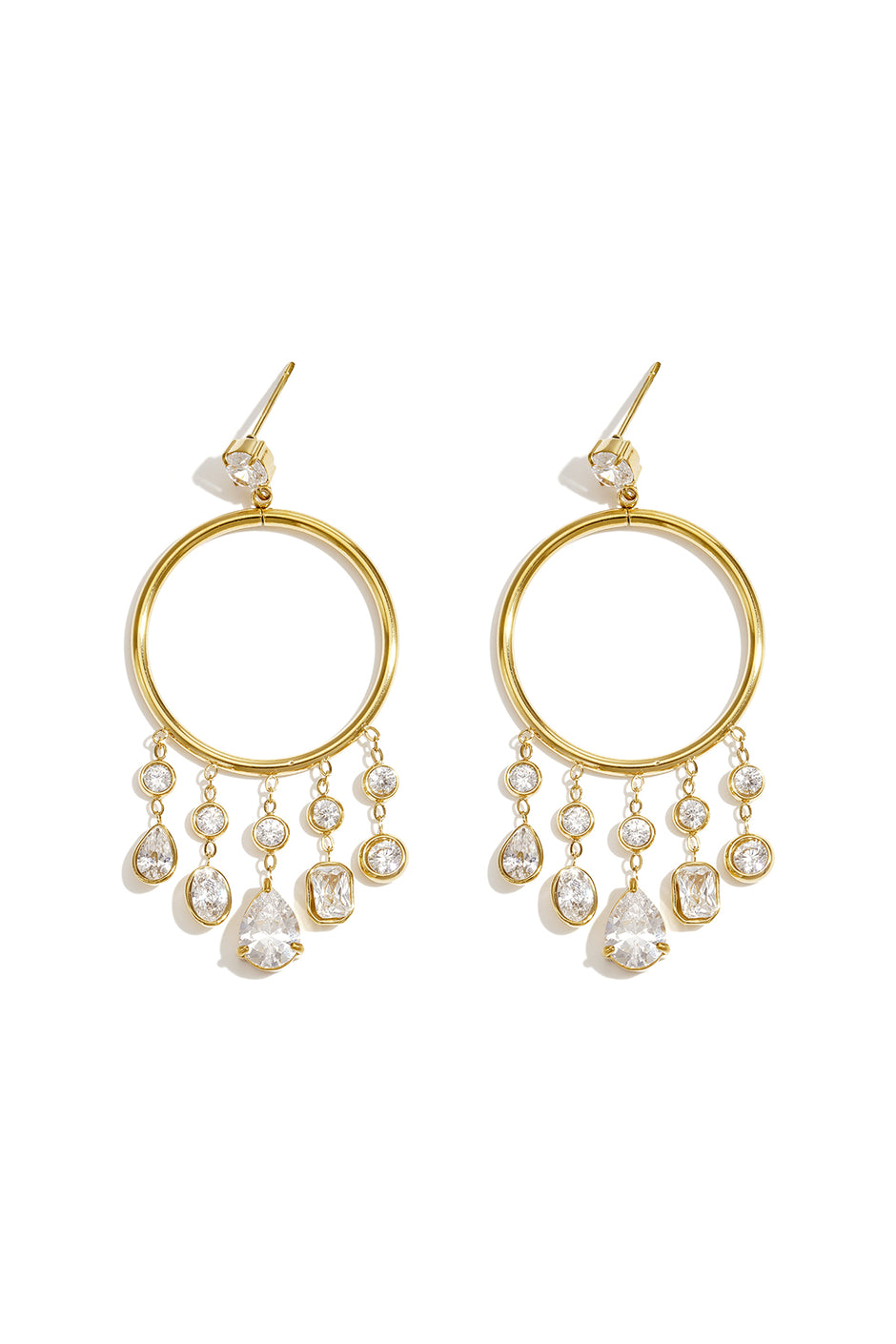 Stainless Steel Dangle Earrings Droplet Elegant Gathering/Party Luxurious Series Women's jewelry