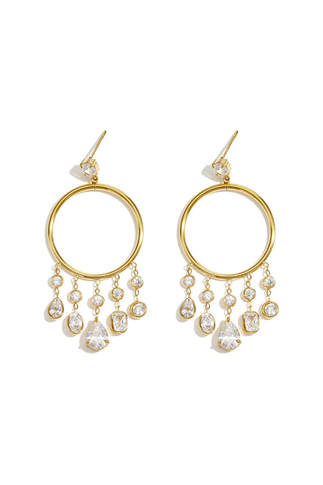 Stainless Steel Dangle Earrings Droplet Elegant Gathering/Party Luxurious Series Women's jewelry