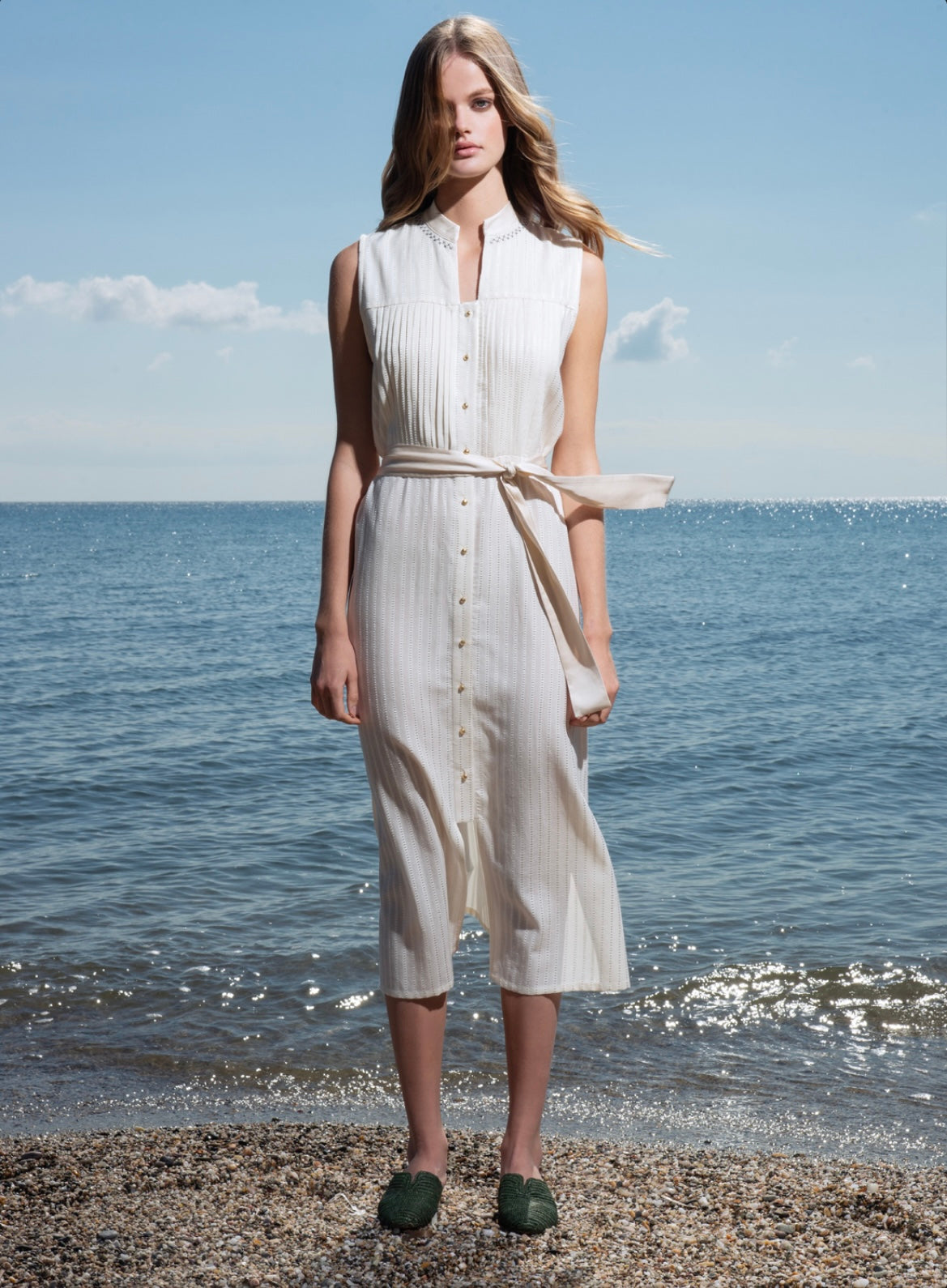 KASOS Shirt Dress – Cotton Rayon Minimal Elegance by KLOTHO