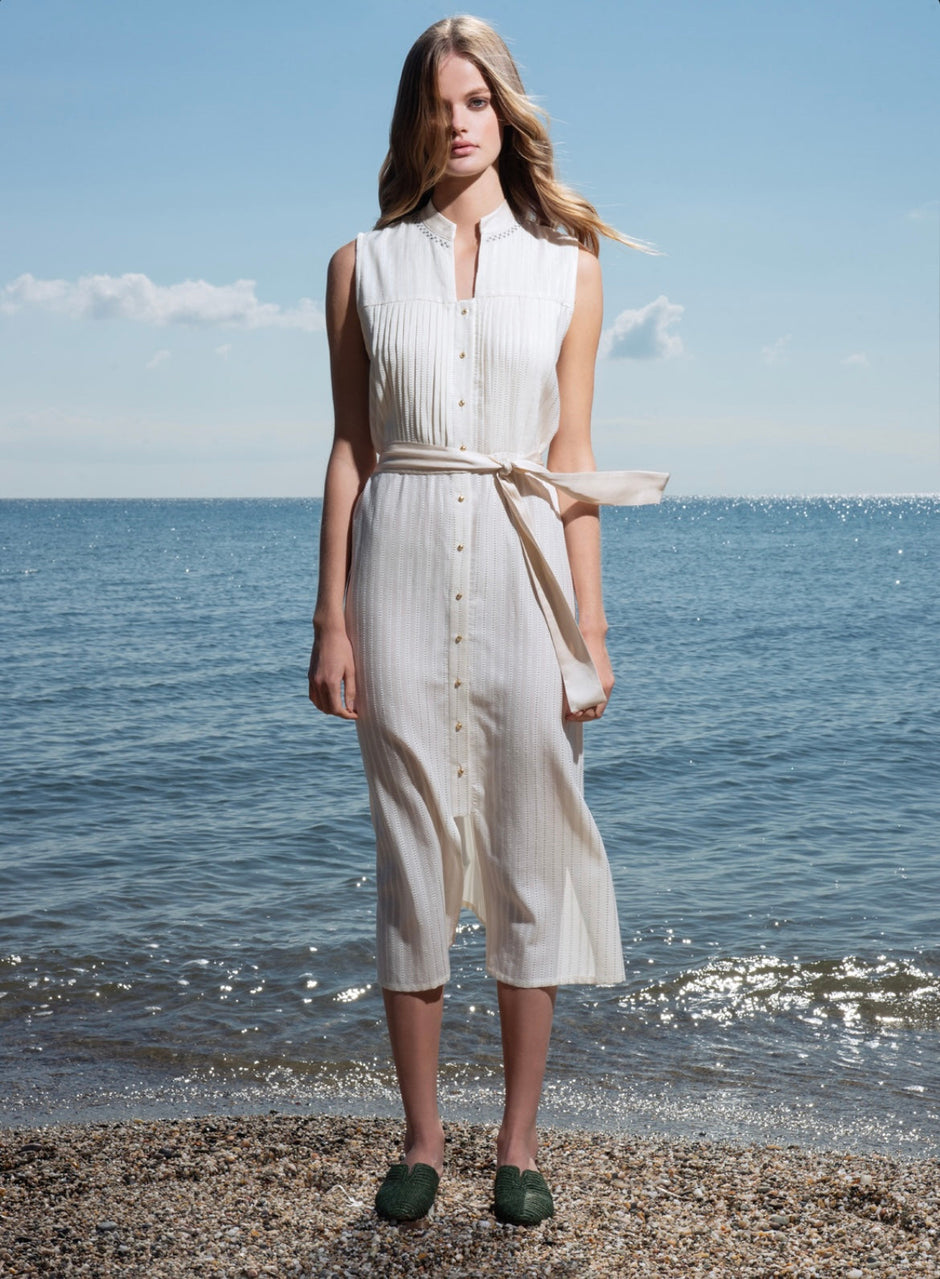 KASOS Shirt Dress – Cotton Rayon Minimal Elegance by KLOTHO