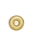 Brooch hairpin circle with striped pattern